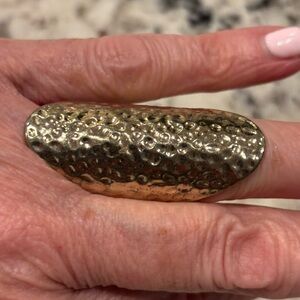 Gold Textured Reptile Ring